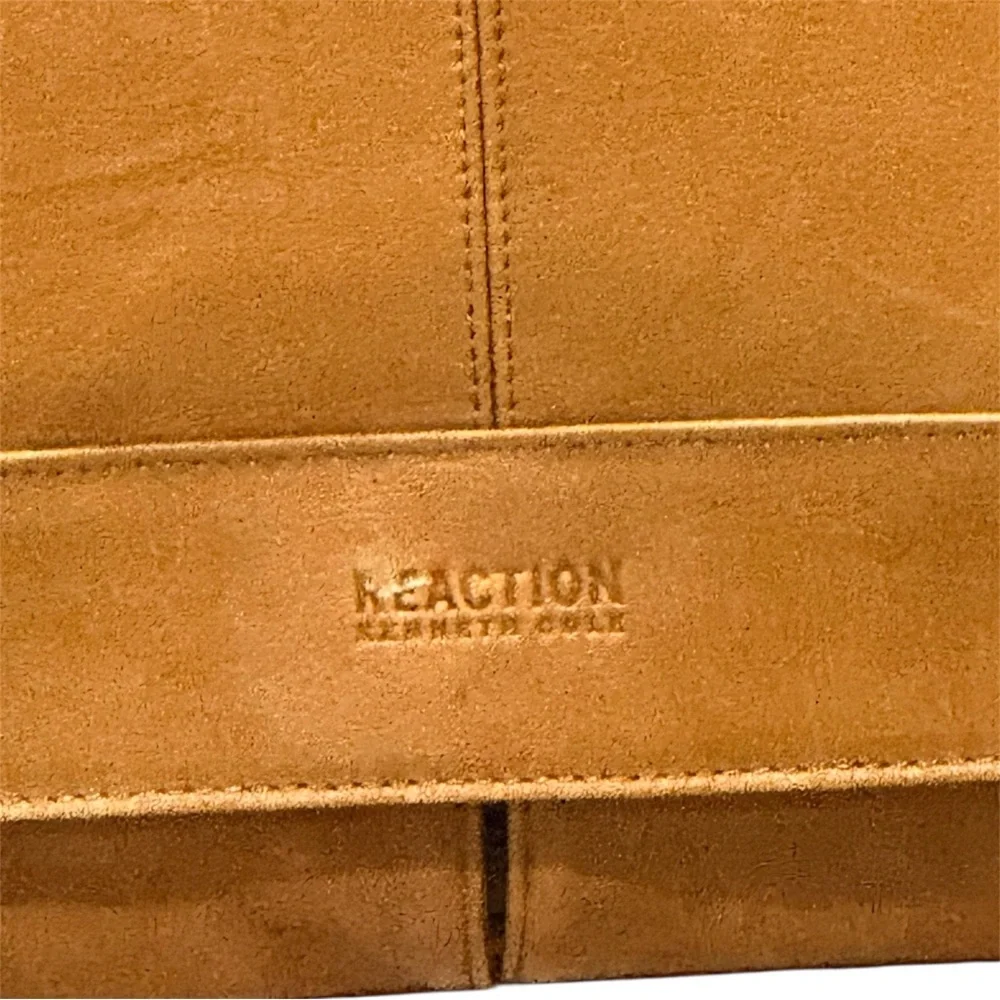 Kenneth Cole Reaction Men's Tan Leather Messenger Bag